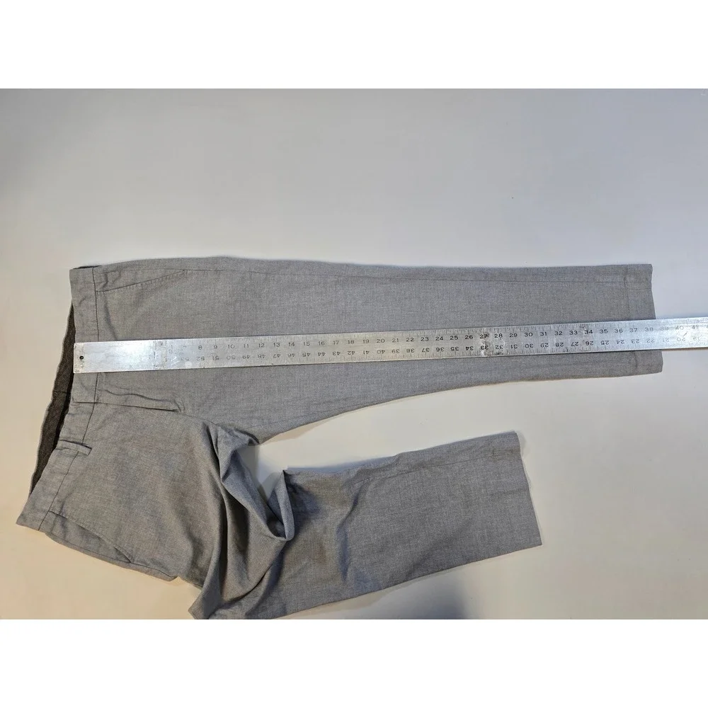 J.Crew Bowery Slim Fit Dress Pants‎ Mens 34x31 Grey 100% Cotton Trousers